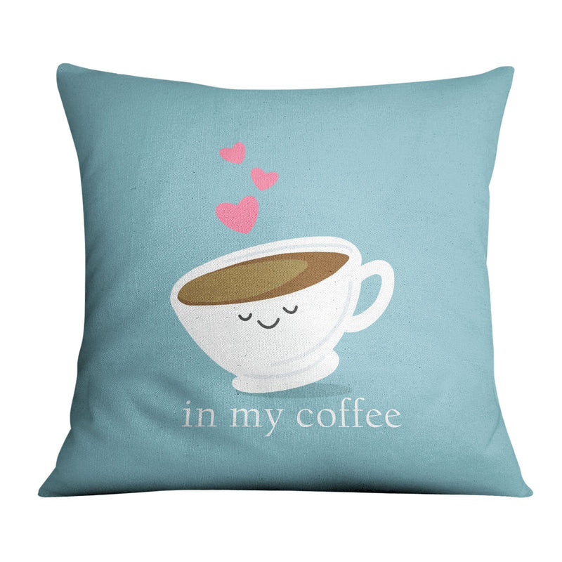 Coffee and Cream Love Cushion