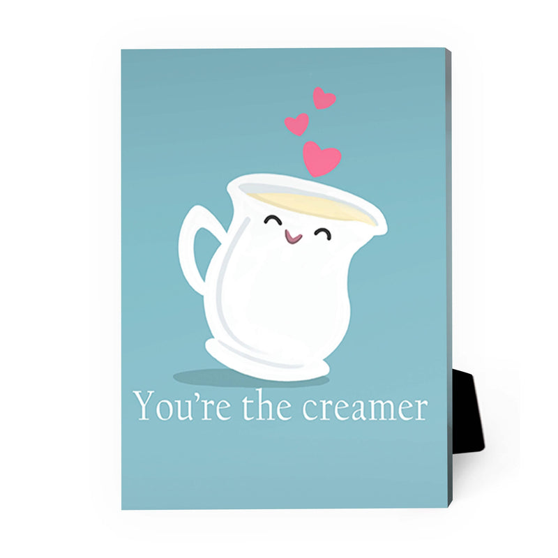 Coffee and Cream Love Desktop Canvas