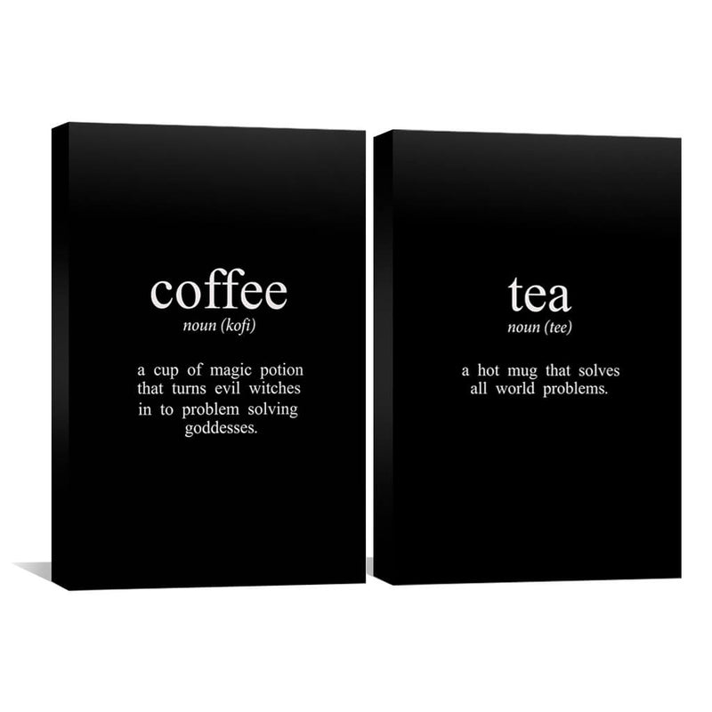 Coffee and Tea Canvas