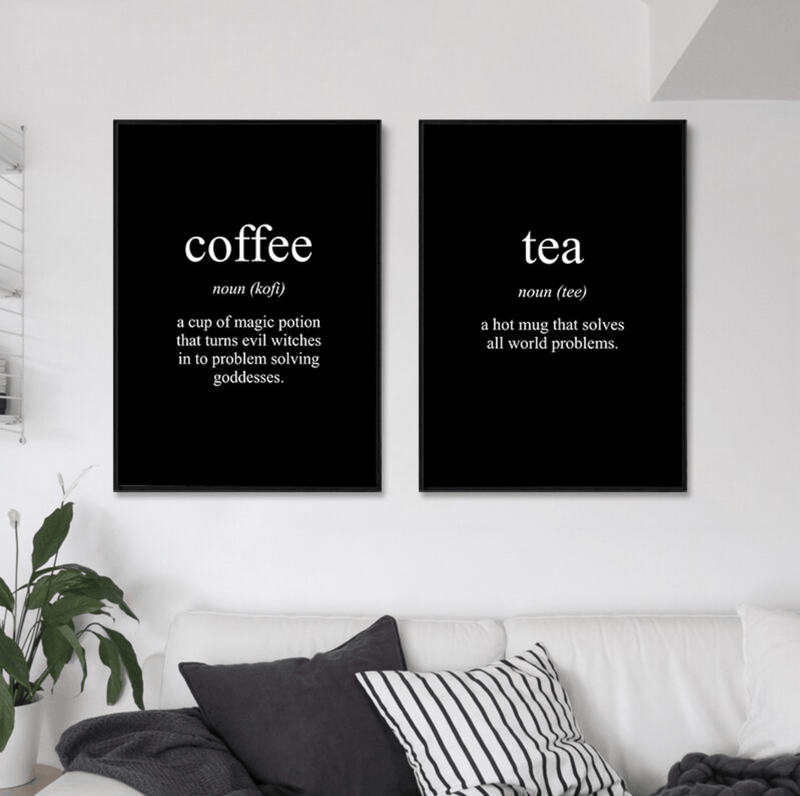 Coffee and Tea Canvas