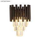 GobekUsa Coffee Crystal Wall Light"
or
"Modern Coffee Crystal Wall Light Fixture - 2 Lights