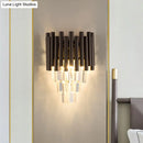 GobekUsa Coffee Crystal Wall Light"
or
"Modern Coffee Crystal Wall Light Fixture - 2 Lights