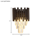 GobekUsa Coffee Crystal Wall Light"
or
"Modern Coffee Crystal Wall Light Fixture - 2 Lights