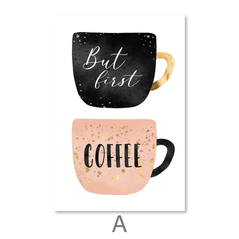 Coffee Cups Canvas