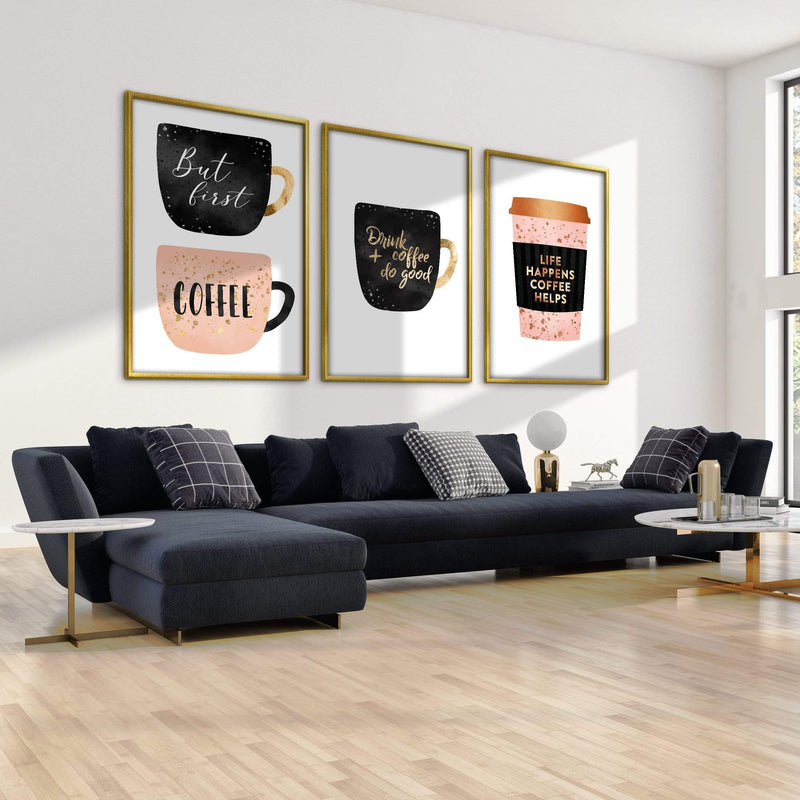 Coffee Cups Canvas