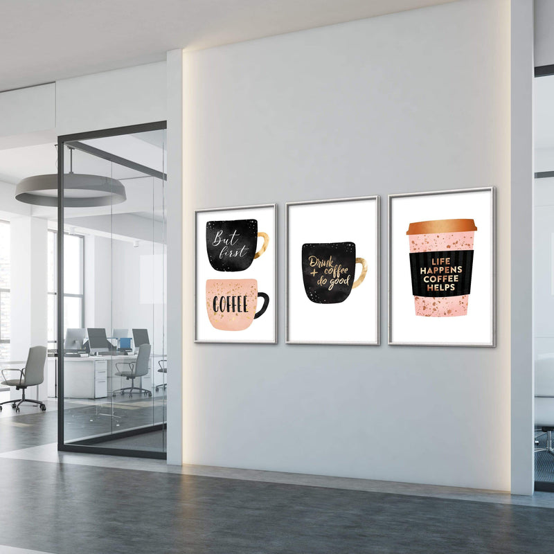 Coffee Cups Canvas