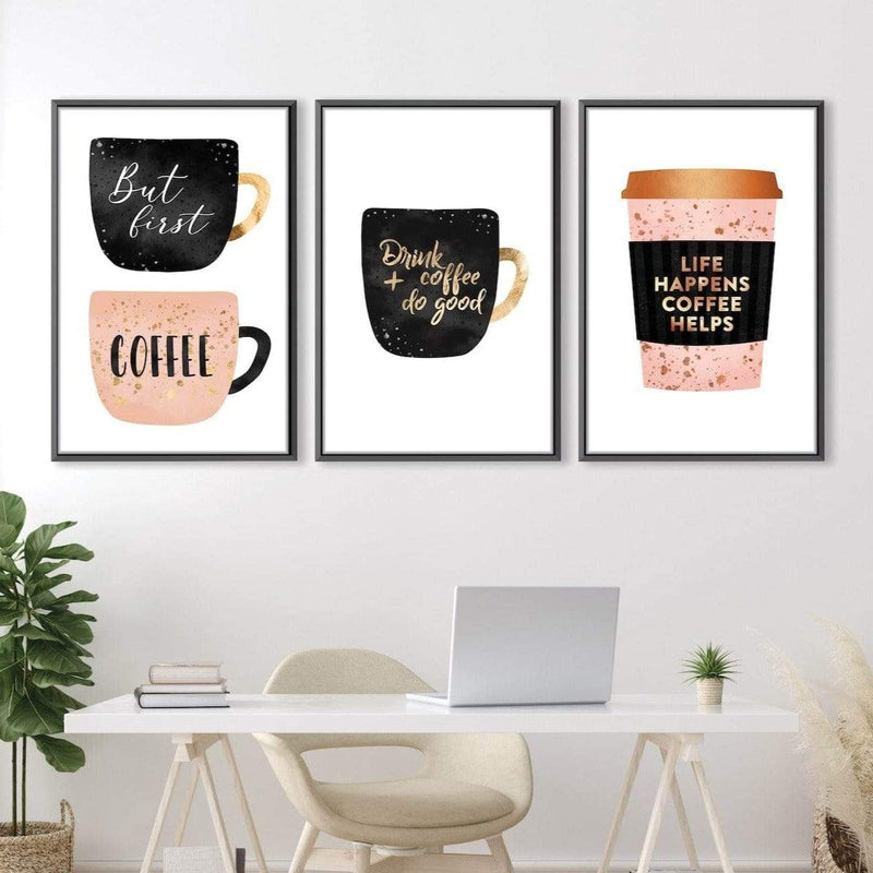 Coffee Cups Canvas