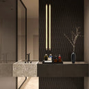 Coffee Glossy Reliefed Picket Ceramic Accent Tiles 2x6