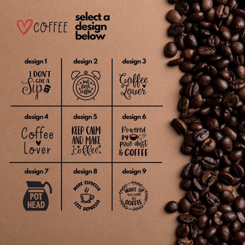 Coffee Lover Slate Coasters | Various Designs