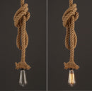 Coffee Shop Bar Hemp Rope Pendant Lamp