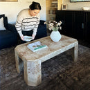 Artisan Burl Wood Coffee Table by Decor Steals