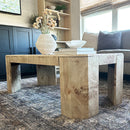 Artisan Burl Wood Coffee Table by Decor Steals
