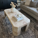 Artisan Burl Wood Coffee Table by Decor Steals