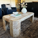 Artisan Burl Wood Coffee Table by Decor Steals