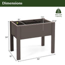 53L Raised Bed Grow Box Self-Watering Planter Box Stand with Water Level Monitor by LJGDeals