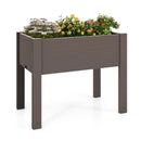 53L Raised Bed Grow Box Self-Watering Planter Box Stand with Water Level Monitor by LJGDeals