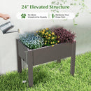 53L Raised Bed Grow Box Self-Watering Planter Box Stand with Water Level Monitor by LJGDeals