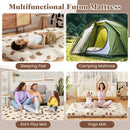 Foldable Futon Mattress with Washable Cover and Carry Bag for Camping-Full Size
