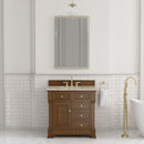 James Martin Brookfield 36" Single Bathroom Vanity, Honey Oak