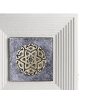 Foil & Silver Pastel Cosmos Mandala Relief