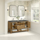 James Martin Breckenridge 60" Double Bathroom Vanity, Light Natural Oak