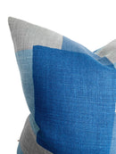 Collage Pillow Cover in Indigo Gray, Peter Dunham Textiles