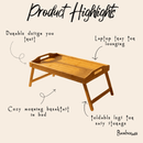 Collapsible Bamboo Bed Tray by Bamboo Switch