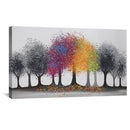 Color in the Grey Forest Canvas
