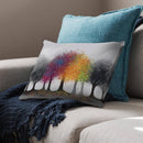 Color in the Grey Forest Cushion