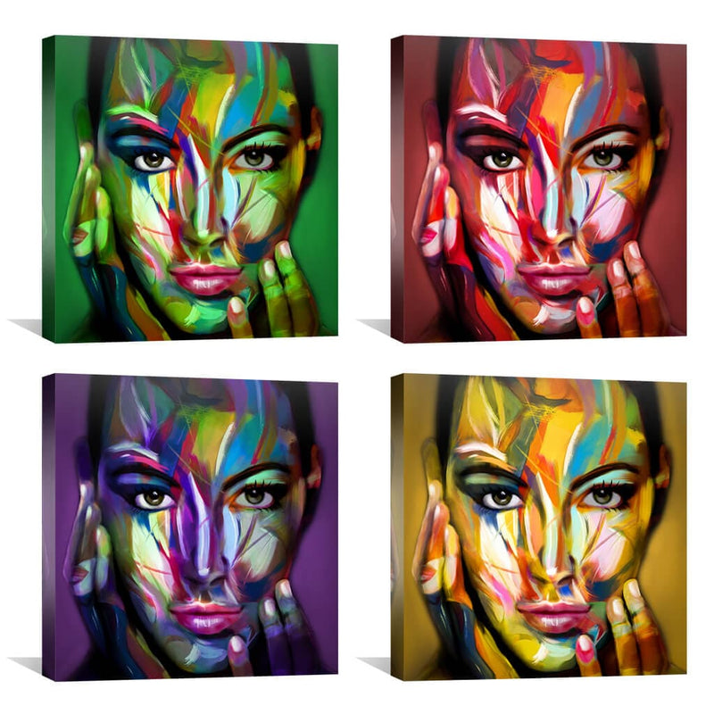 Color Spectrum Woman Canvas