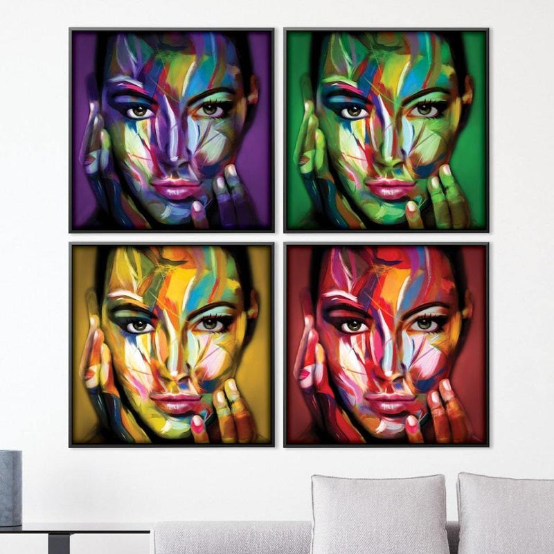 Color Spectrum Woman Canvas