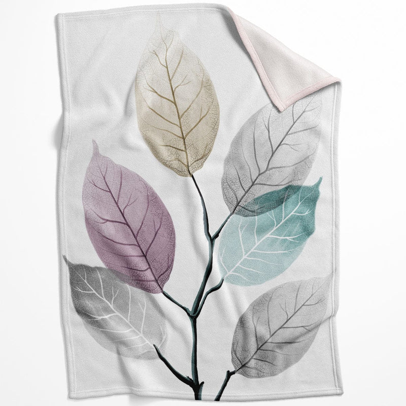 Color Splash Leaf B Blanket