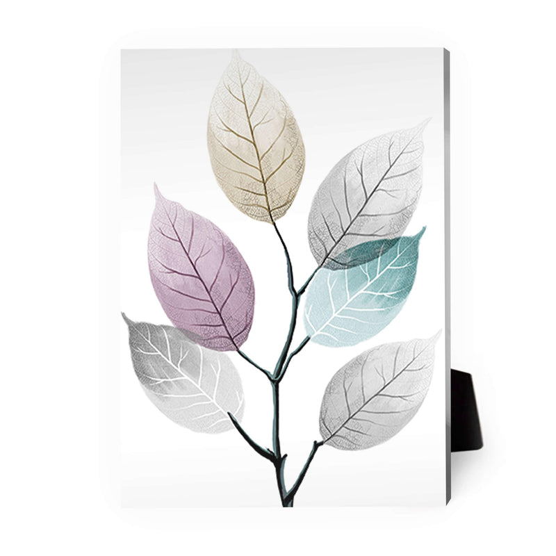 Color Splash Leaf B Desktop Canvas