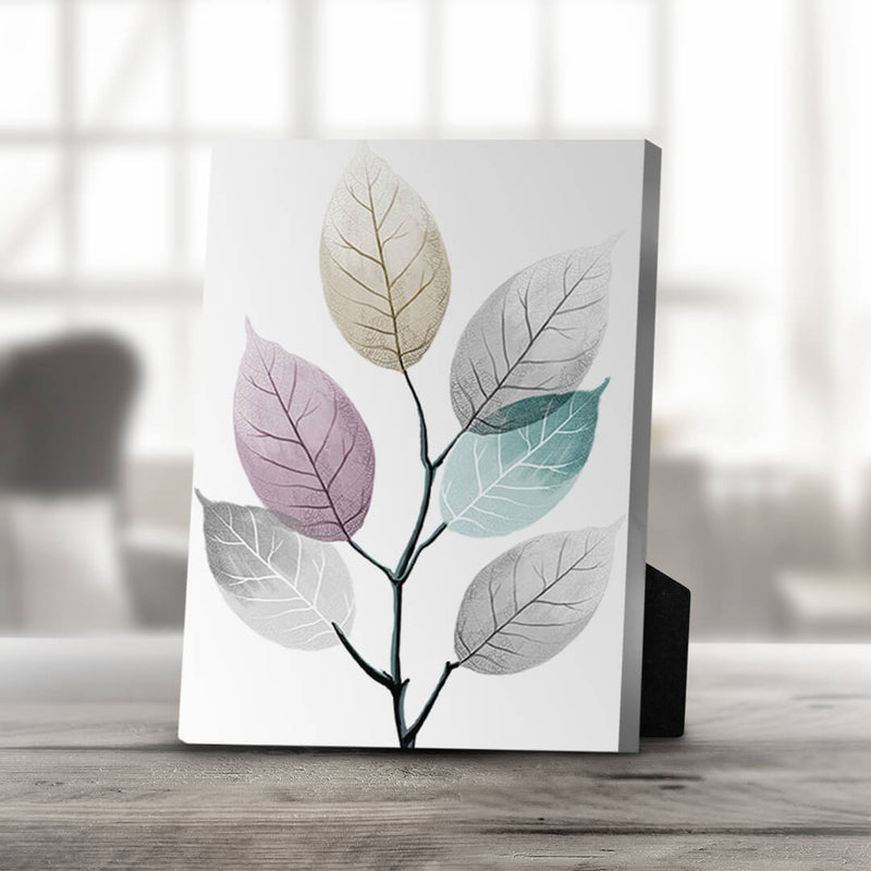 Color Splash Leaf B Desktop Canvas