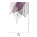 Color Splash Leaf Canvas