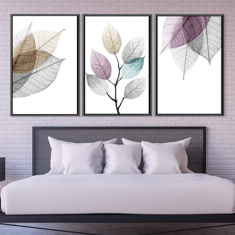 Color Splash Leaf Canvas