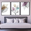 Color Splash Leaf Canvas