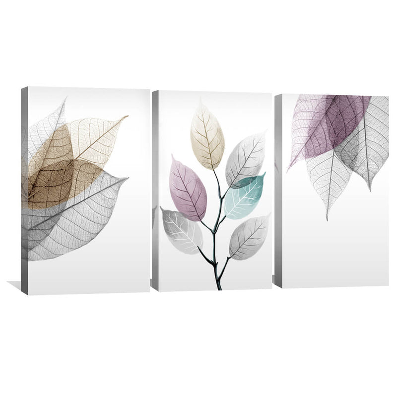 Color Splash Leaf Canvas