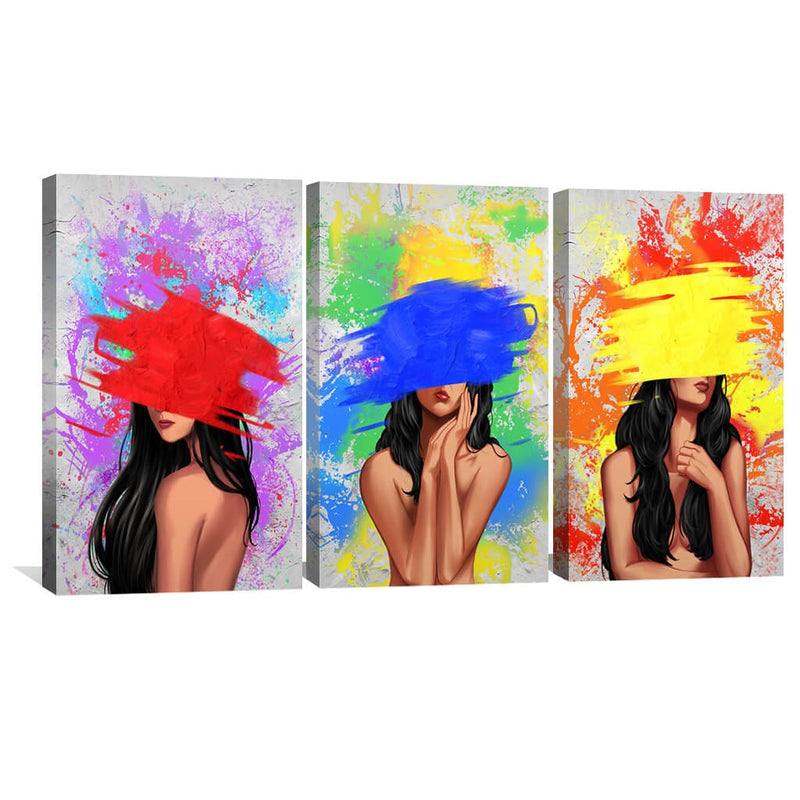 Color Splash Woman Canvas