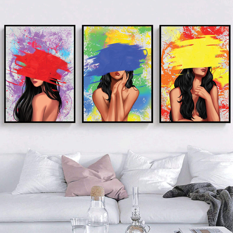 Color Splash Woman Canvas