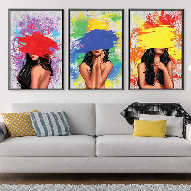 Color Splash Woman Canvas