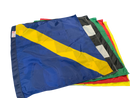 TrackFlag™ Professional Race Flag Set of 7 - Printed Checkered & Yellow Stripe Passing