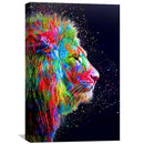 Colored Lion Canvas
