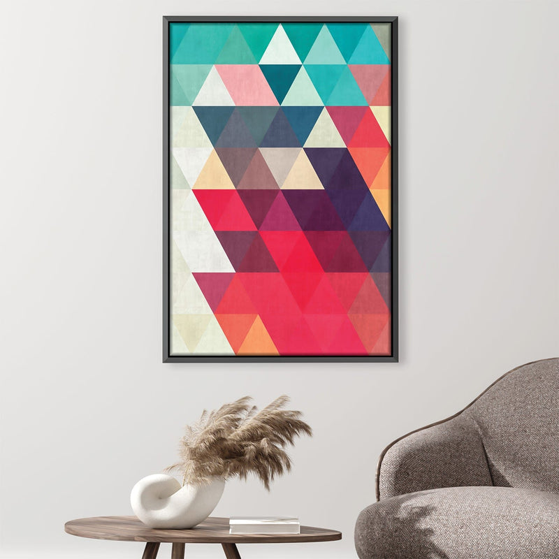 Colored Triangles 1 Canvas