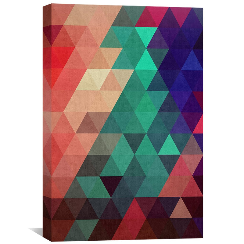 Colored Triangles 3 Canvas