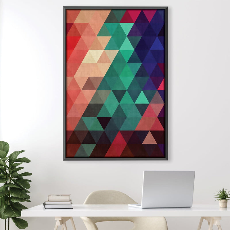 Colored Triangles 3 Canvas