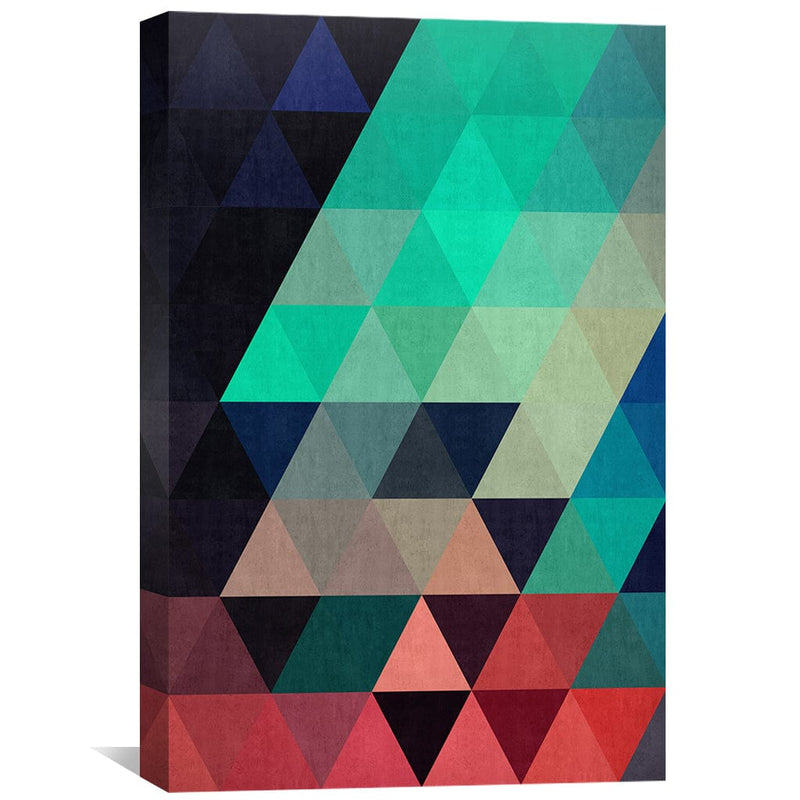 Colored Triangles 4 Canvas