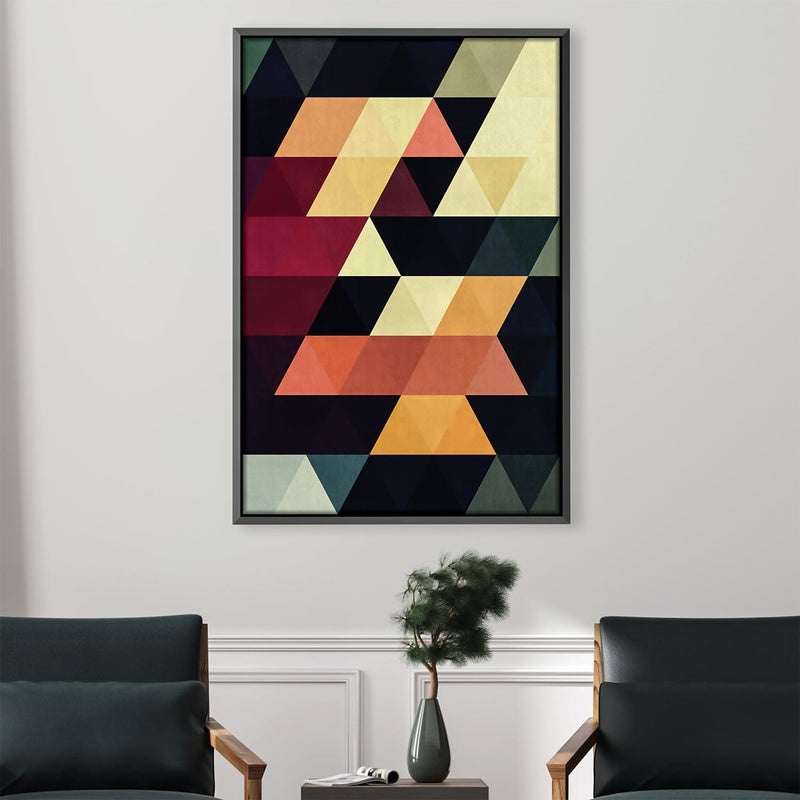 Colored Triangles 5 Canvas