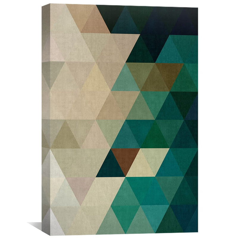 Colored Triangles 6 Canvas