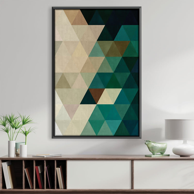 Colored Triangles 6 Canvas